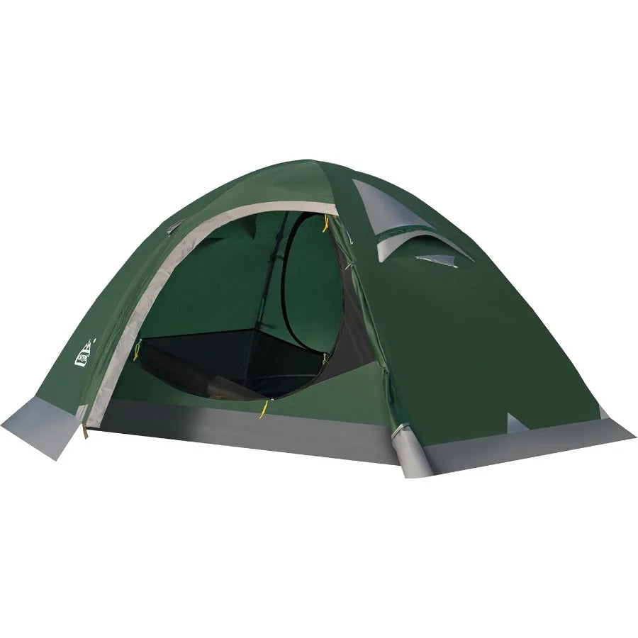 2 Person Backpacking Tent Waterproof 4 Season Tent Windproof Cold Weather Winter Tent for Camping Hiking Hunting Cycling