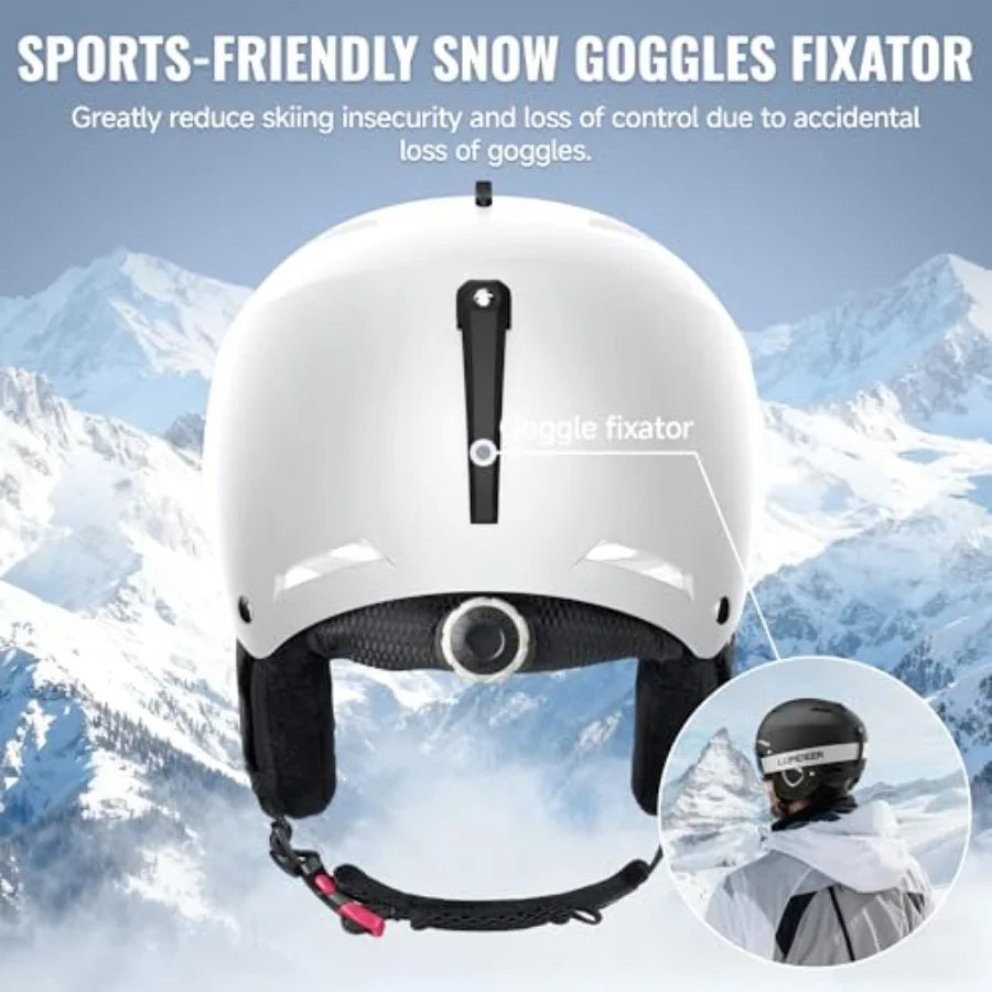 Adults Ski Helmet - ASTM Safety Certified Snowboard Helmet with Controllable Vents, Lightweight for Skiing, Skating, L 57-62 cm