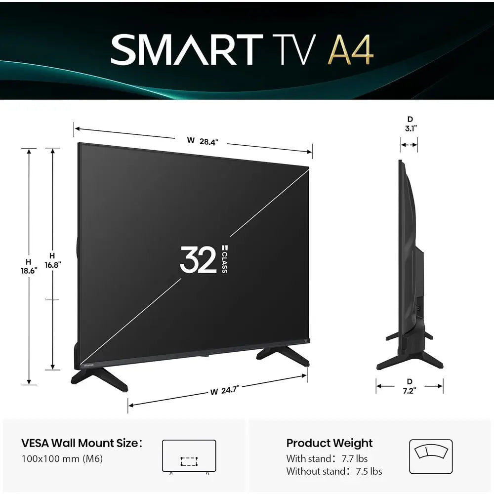 32-Inch HD Smart TV with Full Array LED, HDR10, DTS Virtual:X, Slim Bezel, Alexa Compatibility
