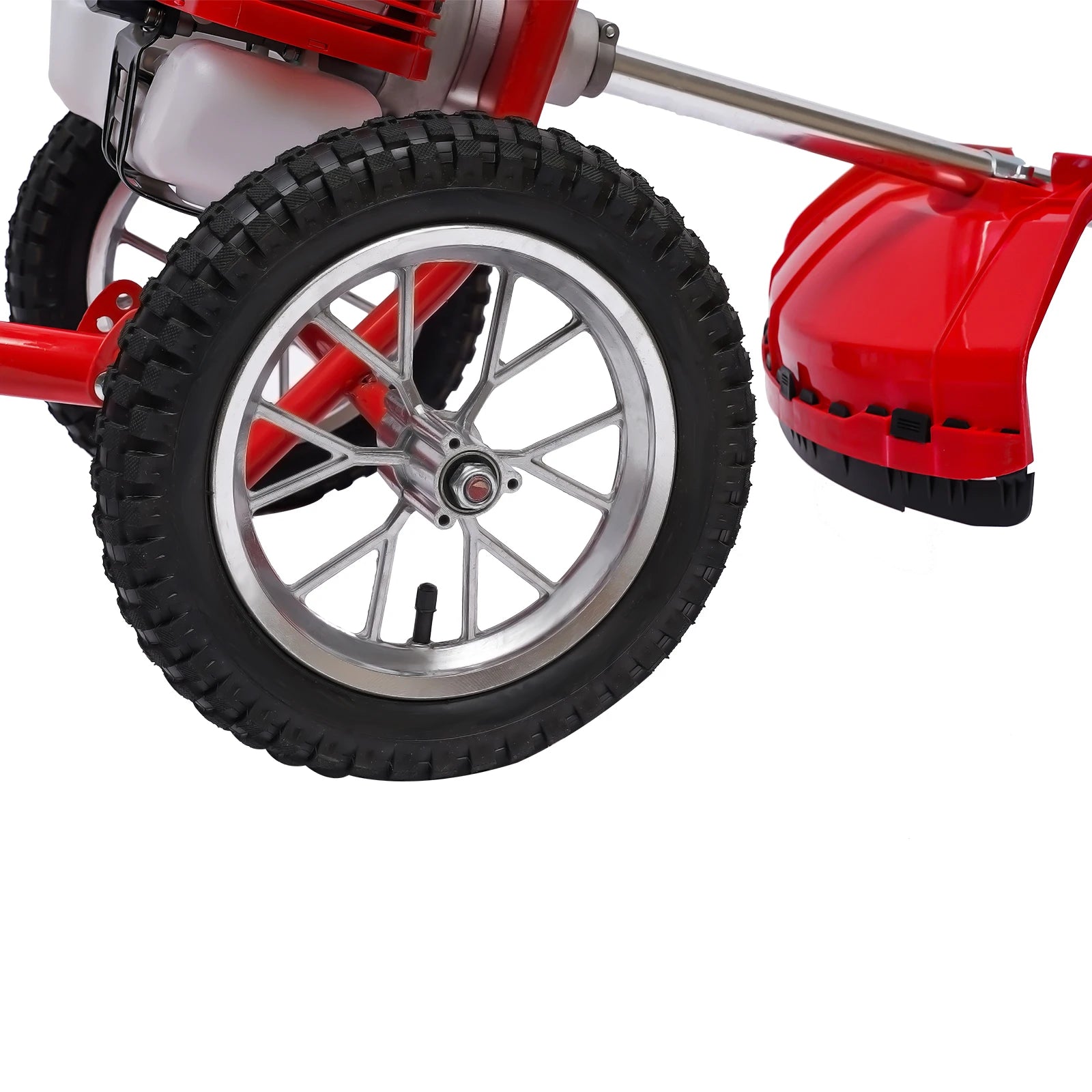 2-Stroke 49CC Gas Mower Grass Trimmer Brush Cutter Hand Push Weeding Machine Manual Weeding Machine+loosening Soil+mowing Grass