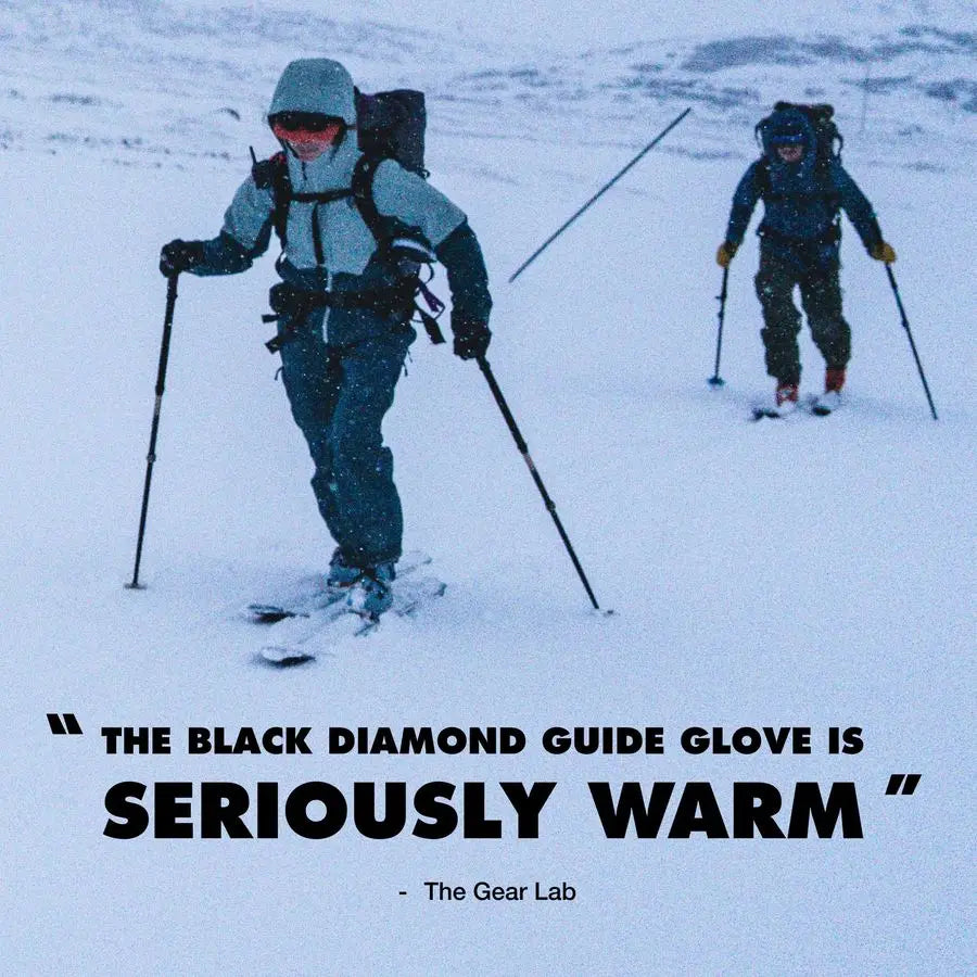 DIAMOND Guide Ski Snow Gloves Premium Leather Shell Waterproof amp Insulated Includes GoreTEX Insert, Plus Warm Technology amp G