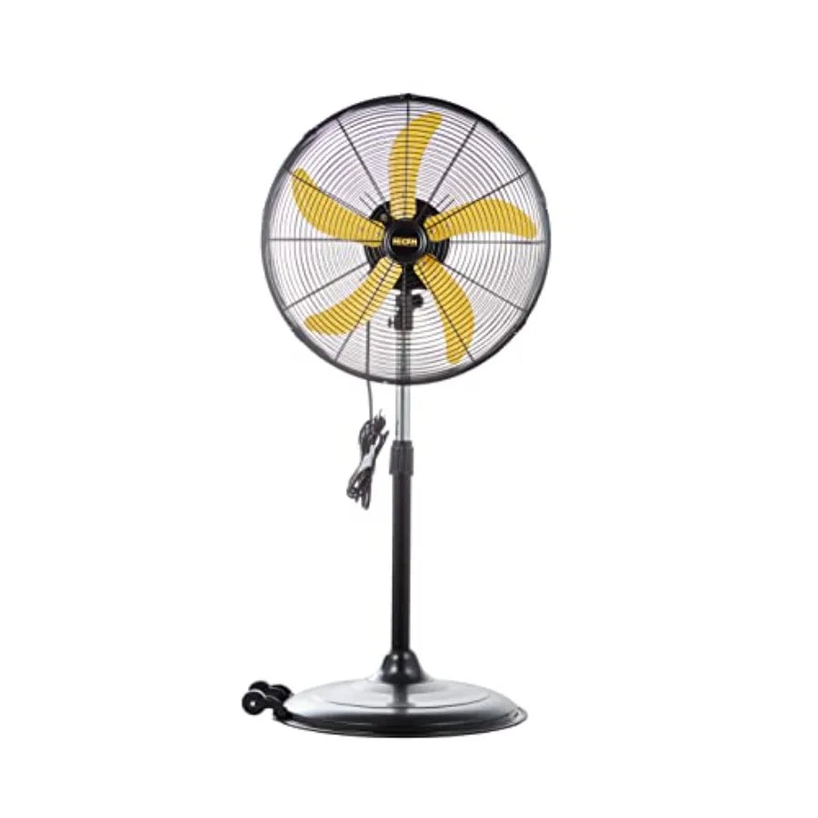 5000 CFM 20 inch High Velocity Pedestal Oscillating Fan with Powerful 1/5 Motor 9ft Power Cord Full Oscillation Durable Metal B