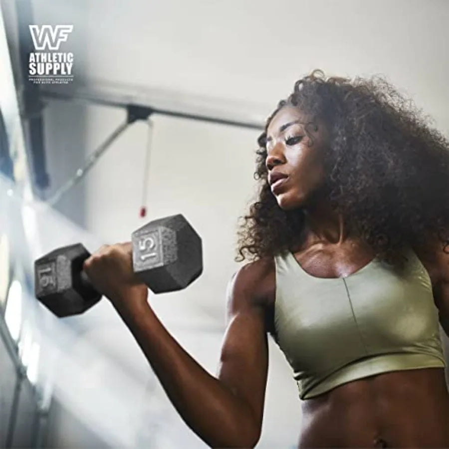 5-25 Lb Cast Iron Dumbbells Set with A Frame Storage Rack Solid Gray/Black Hexagon Free Weights for Weight Lifting Strength Tra