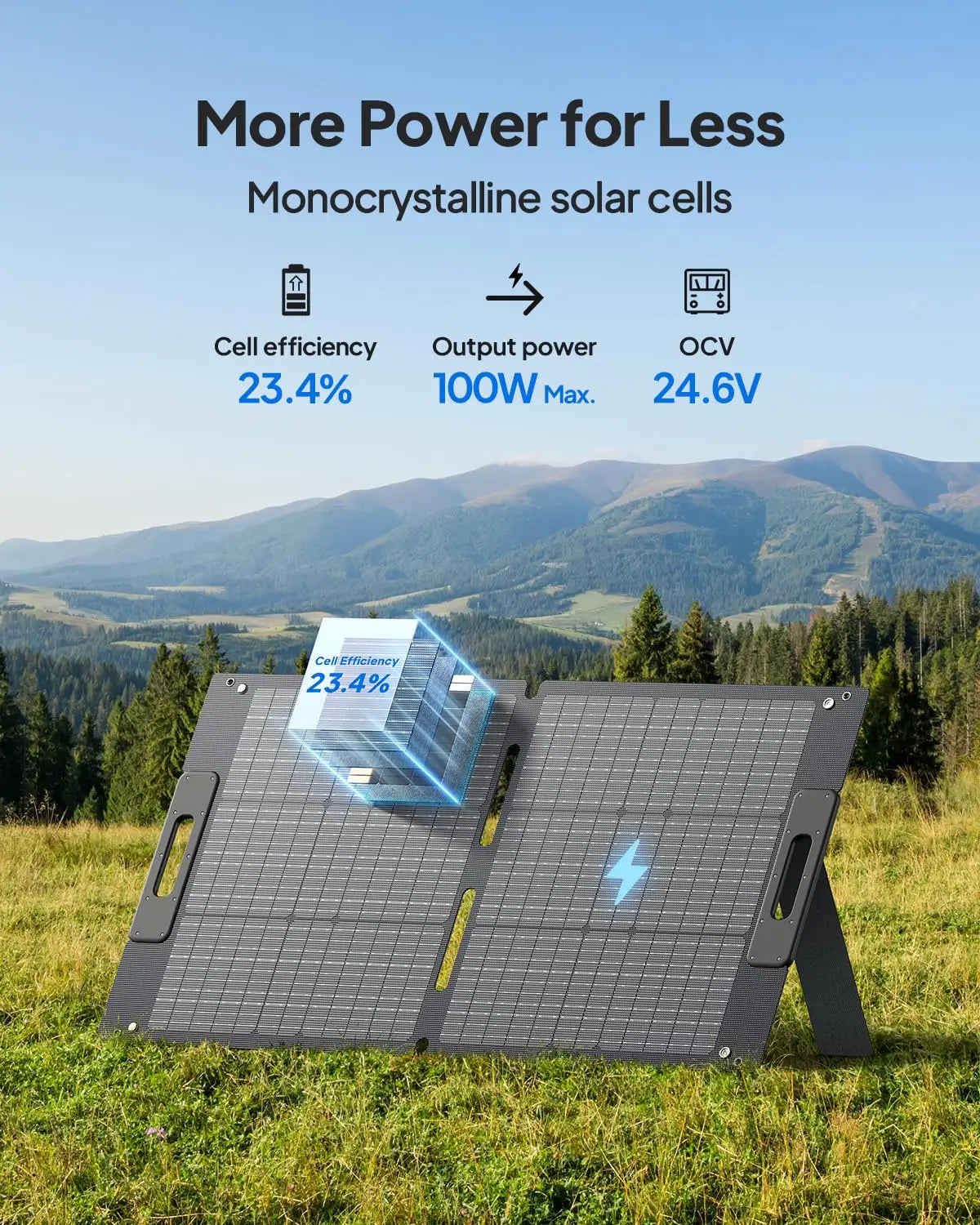 Elite 30 V2 Solar Generator with 100W Solar Panel (Ships Separately), 288Wh LiFePO4 Portable Power Station,Customized