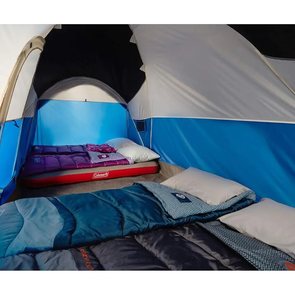 6-8 Person Family Tent with Rainfly, Carry Bag, and Quick Setup for Spacious Comfort