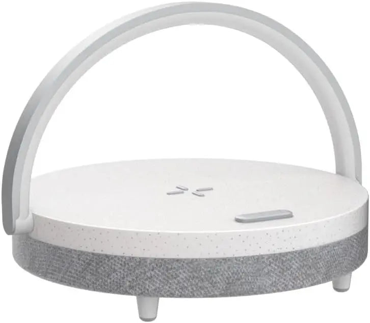 4-in-1 Portable Bluetooth Speaker with Wireless Charger, Dimmable Night Light, and Phone Holder - Perfect Gift for All