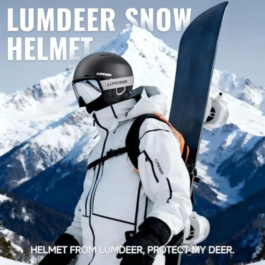Adults Ski Helmet - ASTM Safety Certified Snowboard Helmet with Controllable Vents, Lightweight for Skiing, Skating, L 57-62 cm