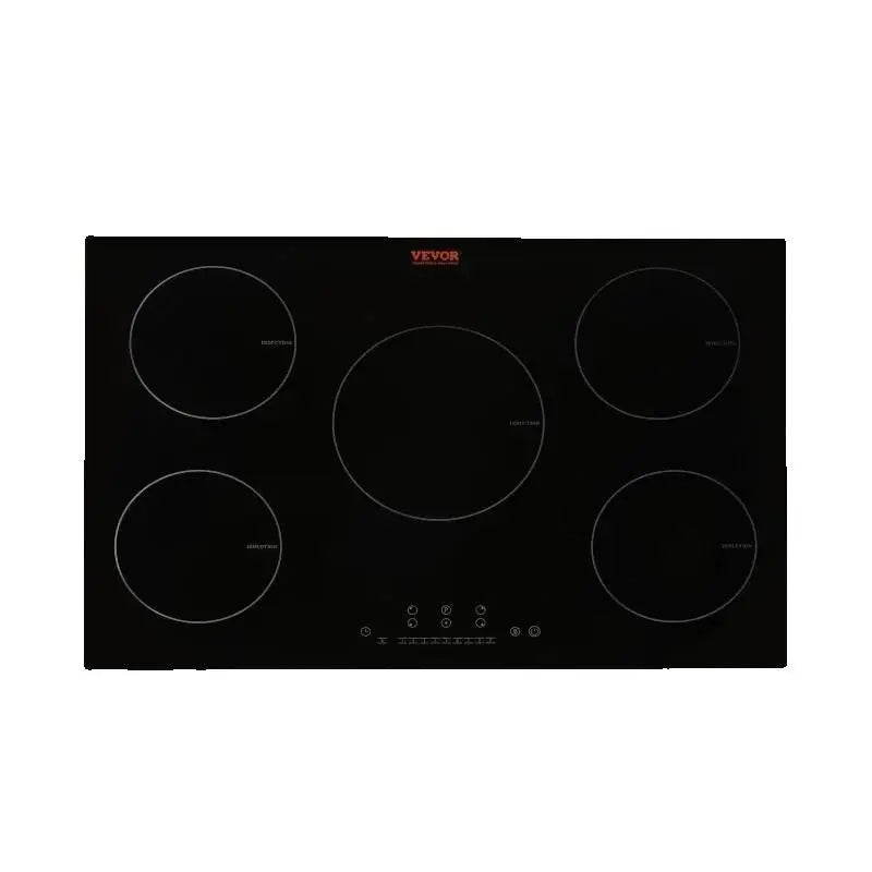 SucceBuy 5 Burners 30/36 Inch Electric Induction Cooktop Stove Hob Built-in Burner Cooker Sensor Touch Control Magnetic Cooker