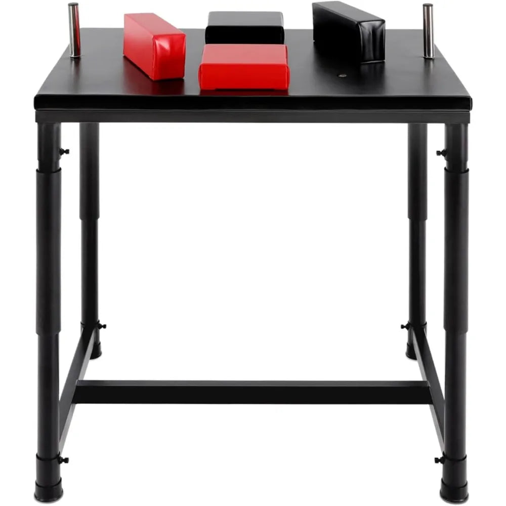 Arm Wrestling Table, 2204 LBS Adjustable Standard Arm Wrestling Battle Table, Stainless Steel Wrist Training Equipment