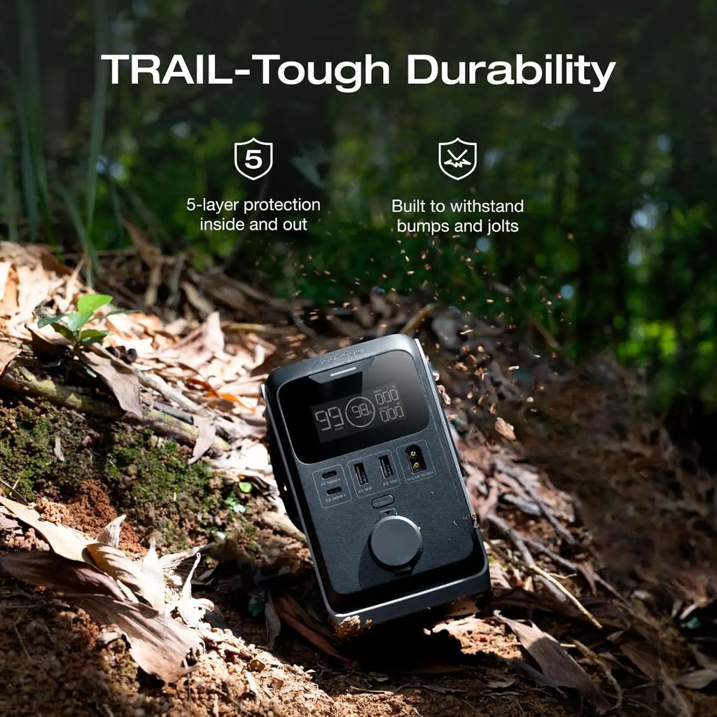 288Wh Portable Power Station, 300W DC Output, Compact Solar Generator for Camping, Travel, Emergency