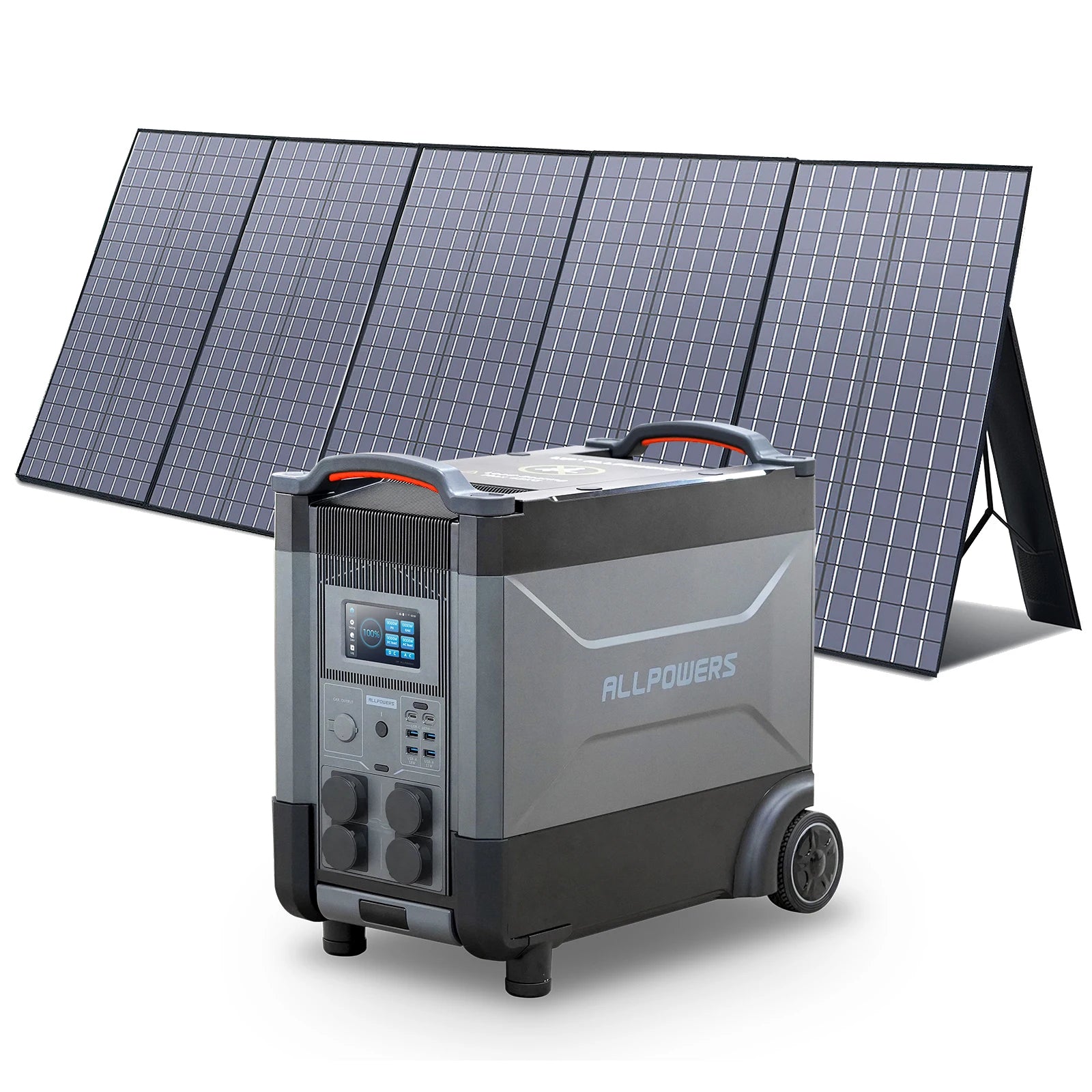 ALLPOWERS R4000 Solar Generator 3600Wh Portable Power Station & Foldable Solar panel SP037 400W solar charger for Camping home