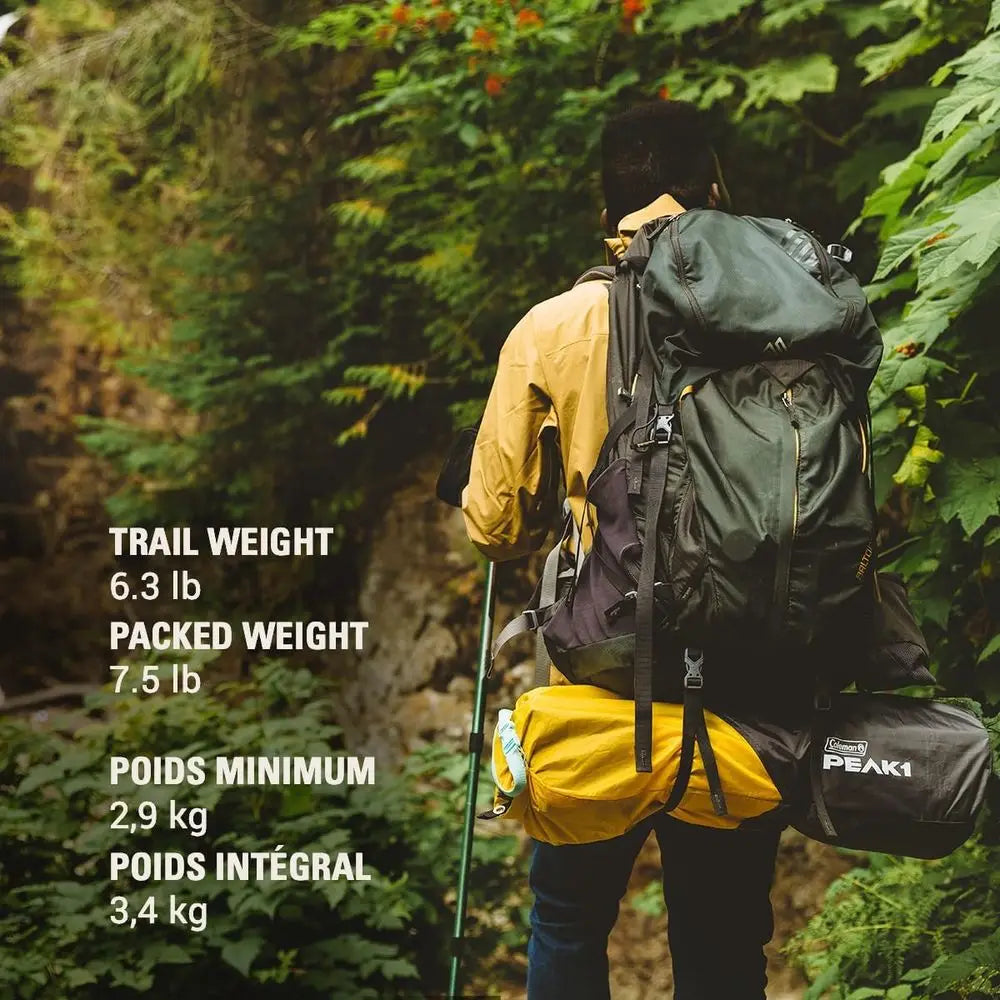 Lightweight Waterproof Backpacking Tent for 1-6 People, Resists 45 MPH Winds