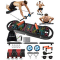 Portable Exercise Equipment with 16 Gym Accessories,20 in 1 Push Up Board Fitness,Resistance Bands with Ab Roller Wheel,at Home
