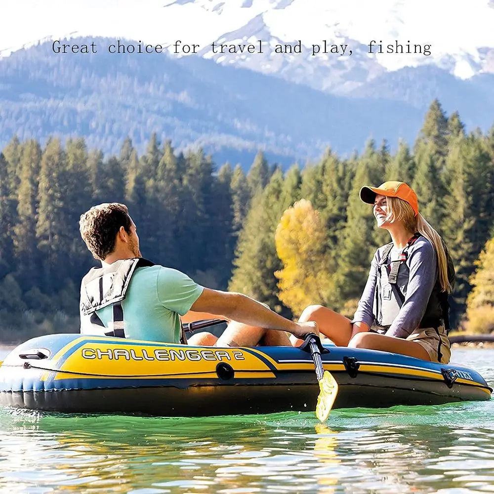 3-Person Reinforced Hovercraft-Resistant Inflatable Assault Rubber Dinghies for Boating and Fishing