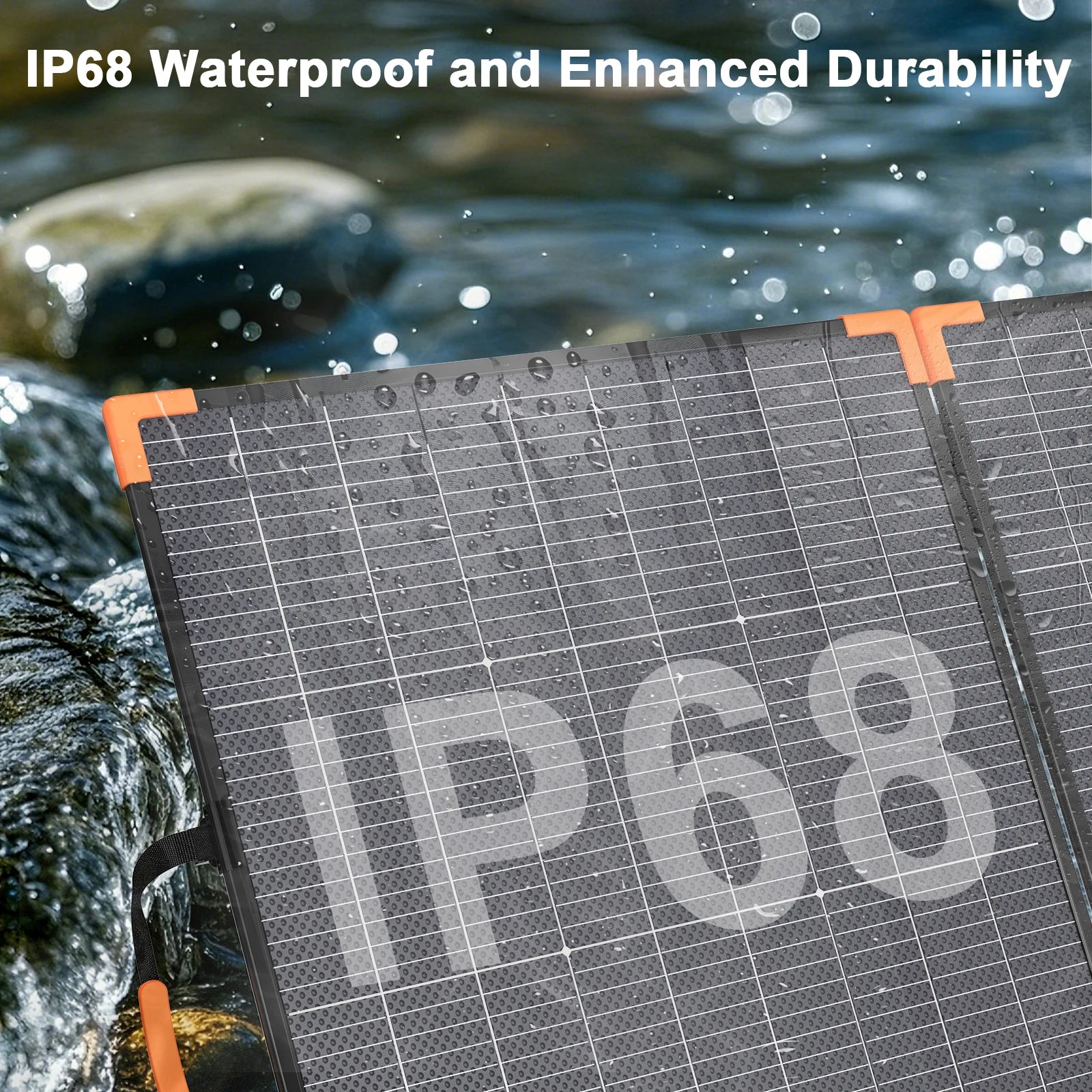 MHPOWOS Foldable And Bifacial Solar Panel 400W Solar Battery Charger Outdoor Emergency Backup Power for Powerstation etc